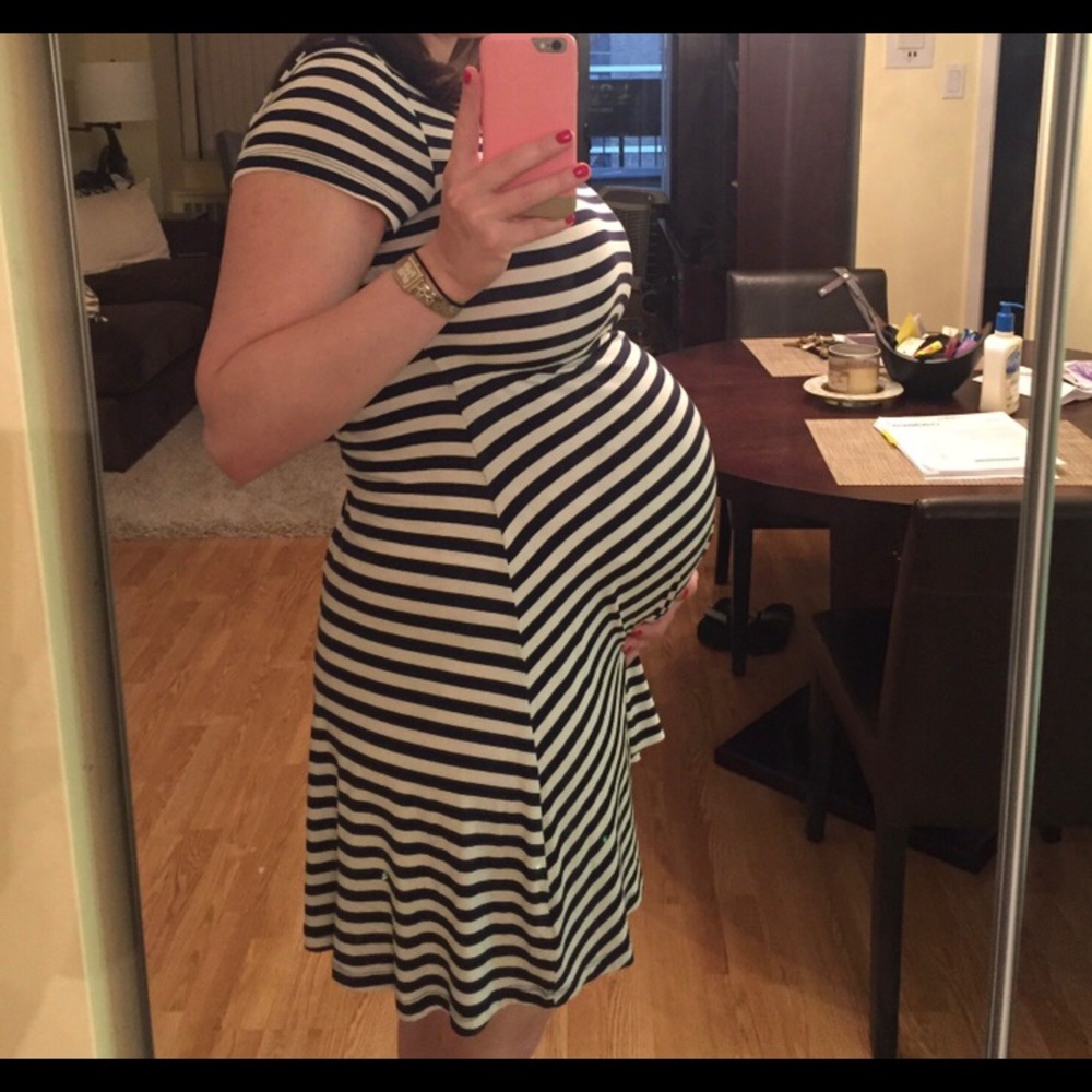 Seraphine Nautical A-Line Maternity Dress